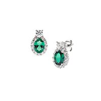 Pendientes Amen Mujer Madame in Plata Zircone EMADBBVZ